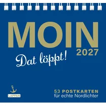 Lappan Verlag MOIN!: Postkartenkalender 2027: Nützt ja nix! | 53 Postkarten mit norddeutschen Sprüchen und Weisheiten. Humorvoll, nordisch, MOIN