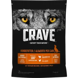 Crave Adult Trockenfutter mit Truthahn & Huhn 1 kg