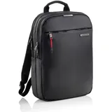 Miquelrius Business Rucksack 13L schwarz – Laptopfach 16" mit RFID-Schutz, wasserabweisend, Reflektoren - 44,5x30x6cm