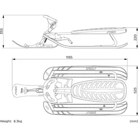 Stiga Snowracer Curve Graphite Blue