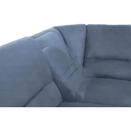 sit&more Wohnlandschaft SIT & MORE "Cardoso U-Form", blau, B:324cm H:90cm T:90cm, Luxus-Microfaser 1 (100% Polyester);Luxus-Microfaser 2 (100% Polyester);Luxus-Microfaser ALTARA NUBUCK (100% Polyester), Sofas, Wohnlandschaft, mit Federkern und Kopfstützen, mit