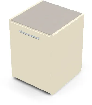 Brabura CT 60 Arbeitsmodul - Pietra Di Luna / Perle Blanche / Silberner Griff