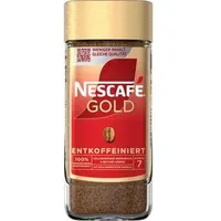 Nescafe Kaffee Gold, entkoffeiniert, löslicher Kaffee, 100% Arabica, 95 g