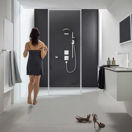 Hansgrohe Pulsify S Wandanschlussbogen 260 mm mattweiß