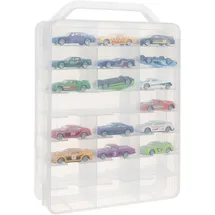 Kruzzel Sammlervitrine Polypropylen zu 46 Fächen Autokoffer