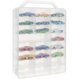 Kruzzel Sammlervitrine Polypropylen zu 46 Fächen Autokoffer