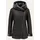 Hollert Damen Lammfelljacke Lena Winterjacke aus Merino Schaffell Echtleder mit Kapuze Größe: XL Farbe: Dunkelgrau - XL