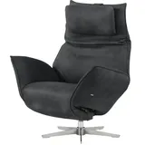 KOINOR Sessel Safira Leder 92 x 113 x 90 cm Schwarz elektrisch