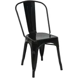 Mendler Stapelstuhl 43 x 45 x 87 cm schwarz