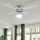 GLOBO Deckenventilator 106,6 cm Deckenventilator Silber