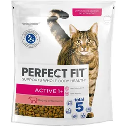 PERFECT FIT (Active 1+) 750g Reich an Rindfleisch – Trockenfutter für Katzen