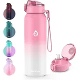 luxuskollektion Trinkflasche Rosa/Weiss 0,7 l