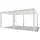pergoline Pavillon Superior 3,6 x 5,3 m Weiß
