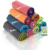 NirvanaShape Mikrofaser Handtuch - Reisehandtuch, Badetuch für Urlauber - kompakte, schnelltrocknende Microfaser Handtücher als Strandtuch, Sporthandtuch - für Reisen, Camping, Sport - 180 x 90 cm
