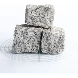 Schicker Mineral Mineral Granit Pflastersteine hellgrau 5x5x5 cm 25 kg