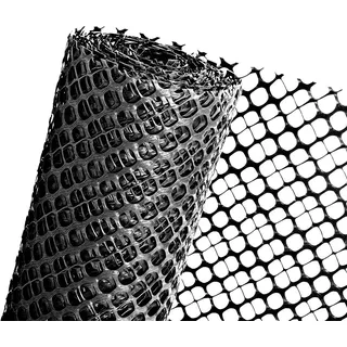 Haga® Schneefanggitter Schutzzaun Schneefangzaun schwarz 1,2m Höhe (Meterware)