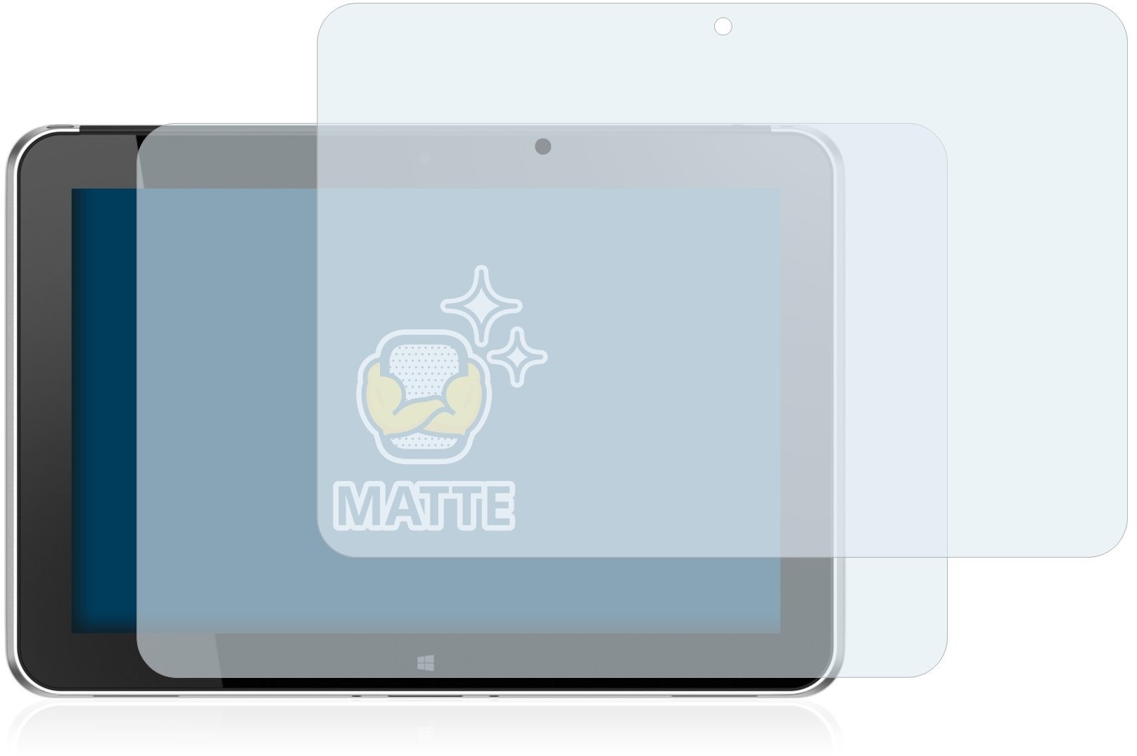 brotect 2x Entspiegelungs-Schutzfolie kompatibel mit HP ElitePad 1000 G2 Matte Displayschutz-Folie, Anti-Reflex, Anti-Fingerprint