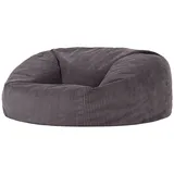 I.C.O.N. icon Riesensitzsack, Grau, Kunststoff, 2-Sitzer, 130x57x116 cm, Hergestellt in Deutschland, Oeko-Tex® Standard 100, Wohnzimmer, Hocker, Sitzsäcke, XXL Sitzsäcke