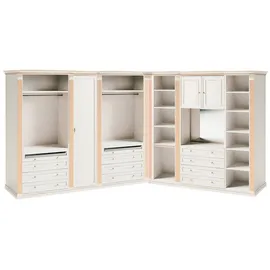 JV Möbel Eckschrank 247 x 246 x 69,5 cm Weiß