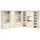 JV Möbel Eckschrank 247 x 246 x 69,5 cm Weiß