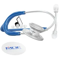 MDF Instruments MD One Epoch Leichtes Titan-Stethoskop, für Erwachsene,mit kostenlose Ersatzteilegarantie, Blau | silbern, MDF777T10