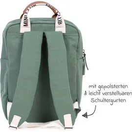 Childhome Kinderrucksack Mini Club, - Signature, Canvas - Grün