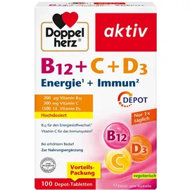 Doppelherz B12+C+D3 Depot aktiv Tabletten