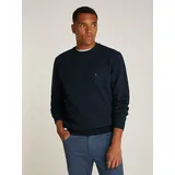 Tommy Hilfiger für Herren. MW0MW37232 Essential Fleece-Crewneck-Pullover blau XL, Lässig, Polyester,