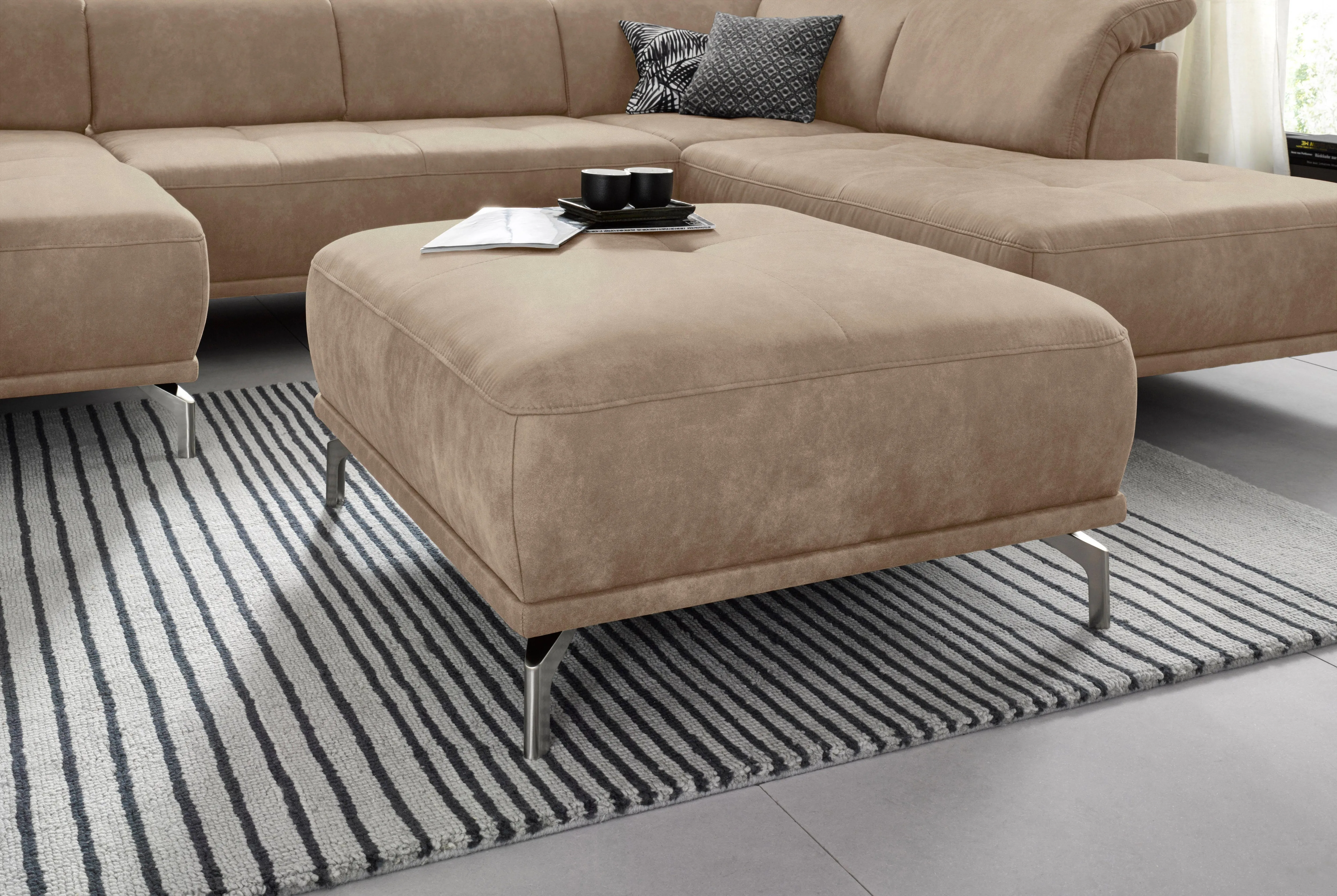 Places of Style Hocker »Caluna« PLACES OF STYLE beige