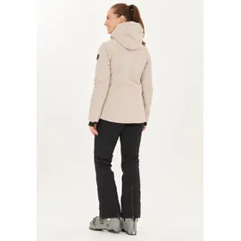 Whistler Skijacke WHISTLER "Drizzle", Damen, Gr. 38, grau (taupe), 100% Polyester, unifarben, normal, ohne Ausschnitt, Jacken Skijacke, in multifunktionaler und schützender Qualität