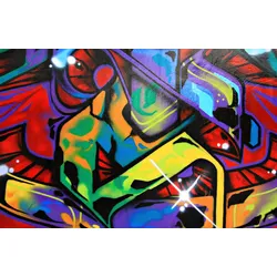 Fototapete PAPERMOON "Graffiti", bunt, B:3,00m L:2,23m, Vlies, Tapeten