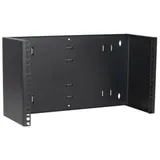 DSIT 6 HE, 19” Montagerahmen für Wandbefestigungen ohne Schaniere - 180mm Tief - Schwarz