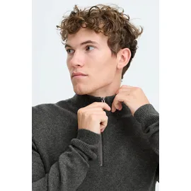CASUAL FRIDAY "Troyer CFHeine", Herren, Gr. XL, grau (dunkelgrau melange), Obermaterial: 65% Polyacryl PAN. 27% Nylon NY. 5% Wolle mw. 3% Polyester PES., Pullover Troyer