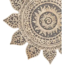 Marrakesch Orient & Mediterran Interior Orientalisches Wandbild aus Holz Sole Schwarz