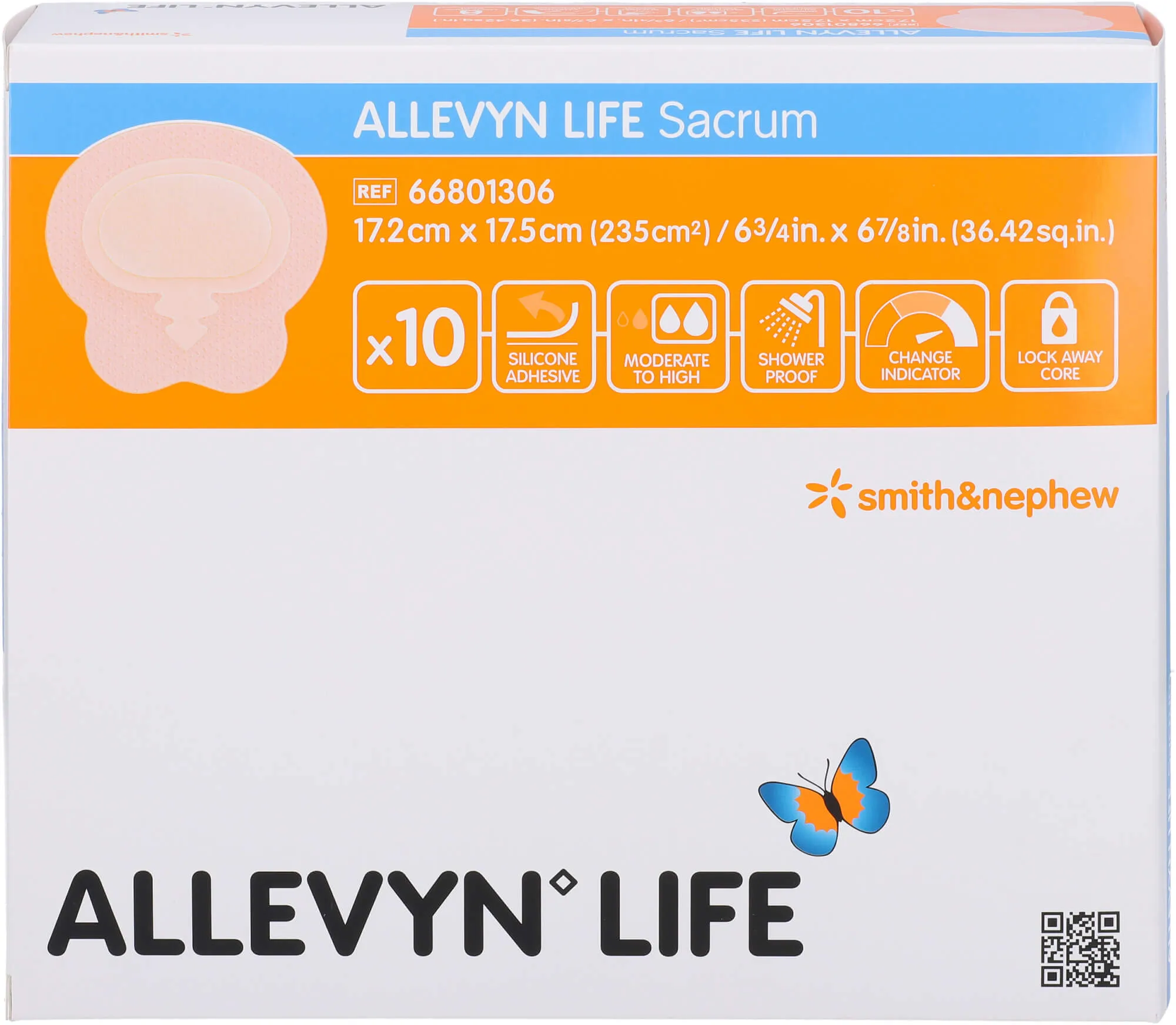 Allevyn Life Sacrum Klein Silikonschaumverband 10 ST