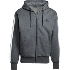 adidas Essentials 3-Streifen Fleece Jacke JL9824 Kapuzenjacke grau L