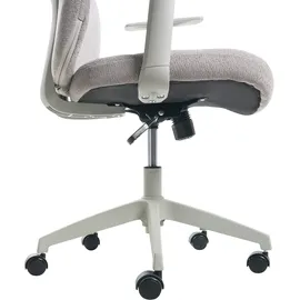 Beliani LEXOR Stoff Hellgrau