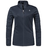 Schöffel Damen Fleece Jacket Svardalen L, schnell trocknende Fleecejacke mit Kragen, funktionales Outdoor Fleece, mit Reißverschluss-Taschen und elastischem Saum, navy blazer, 36