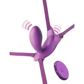 Fantasy For Her Vibro-String „Ultimate G-Spot Butterfly Strap-on“ mit Fernbedienung, lila