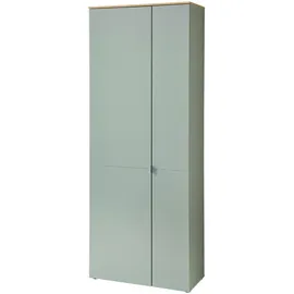 Uno Bari Garderobenschrank 78x202x38 cm salbeigrün