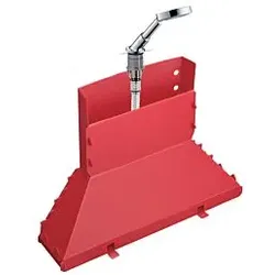 hansgrohe Secuflex Wannenrand-Set 19418000 Wannenrand-Set mit Handbrause, chrom, DN 15