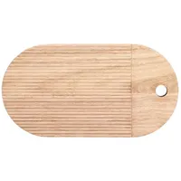 Zeller Schneidebrett CIRCULAR Gummibaum 1-tlg. 20 x 38 cm Braun