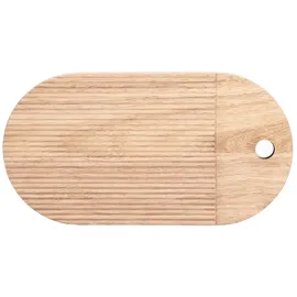 Zeller Schneidebrett CIRCULAR Gummibaum 1-tlg. 20 x 38 cm Braun