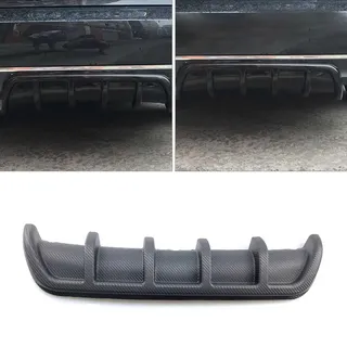 Yygjwyw Auto Heckstoßstange Diffusor für BMW X5/X5M G05 F15 E70 E53/X5M F95 SUV, Carbon Fiber-ABS, Schwarz