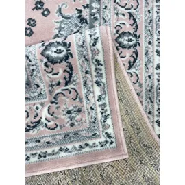 OTTO home Teppich OTTO HOME "Oriental, Made in Belgium" Gr. 1, rosa, B:60cm H:7mm L:110cm, Kunstfaser, Teppiche, Teppich, Orient-Optik, mit Bordüre, Teppich, Kurzflor, Weich, Kundenliebling