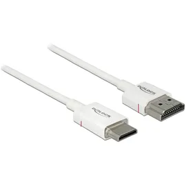 DeLock HDMI-Kabel 0,25 m Weiß