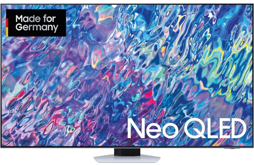 Samsung GQ55QN85BATXZG Neo QLED TV (55 Zoll (138 cm), 4K UHD, HDR, Smart TV, Sprachsteuerung (Bixby), Aufnahmefunktion, 100 Hz, Rahmenloses Design)