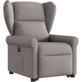 vidaXL Relaxsessel mit Aufstehhilfe Elektrisch Taupe Stoff