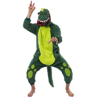 Spooktacular Creations Unisex Pyjama Plüsch Jumpsuit Einteiliges Dinosaurier Tier Kostüm für Erwachsene