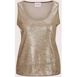 Madeleine Edles Pailletten-Top Braun 36